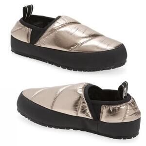 P448 Laby Slip-On Quilted Sneaker Slipper Golnyl Metallic Gold Size 37 Apres Ski